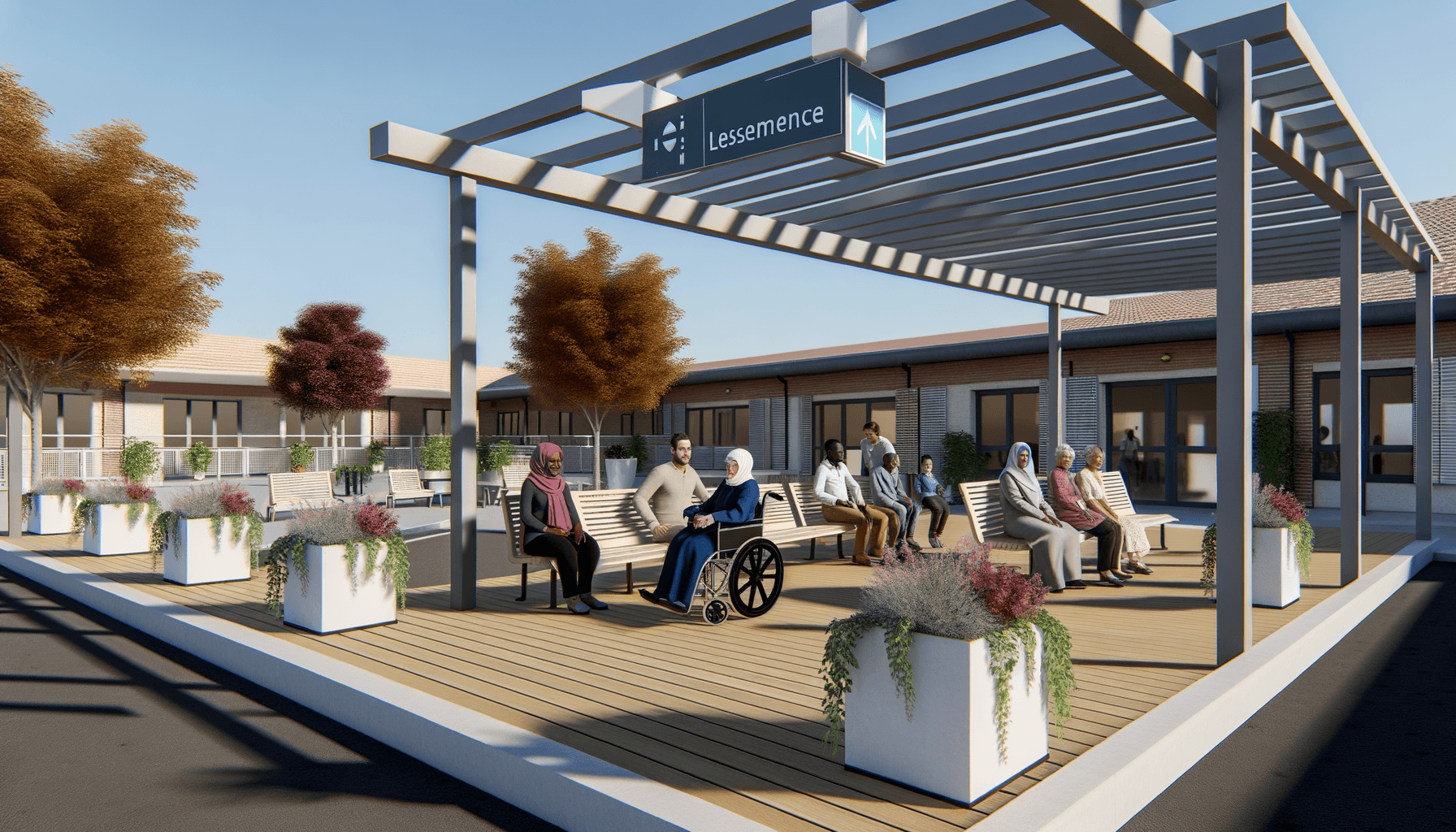 Une placette pour bien accueillir